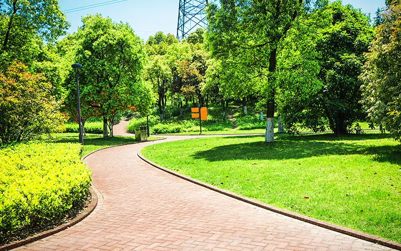 Jogging track inside Paruthipattu Avadi apartments for health-focused living