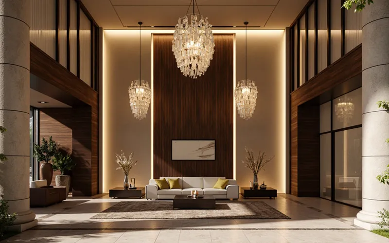 Premium lobby space in flats for sale in Paruthipattu Chennai