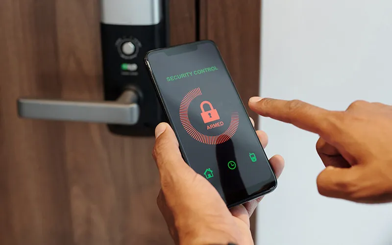 Smart lock system for advanced home security in Paruthipattu Avadi apartments